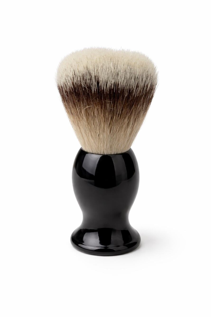 Eufora hero for Men Shaving Brush w/ –Travel Case Black Synthetic Bristles
